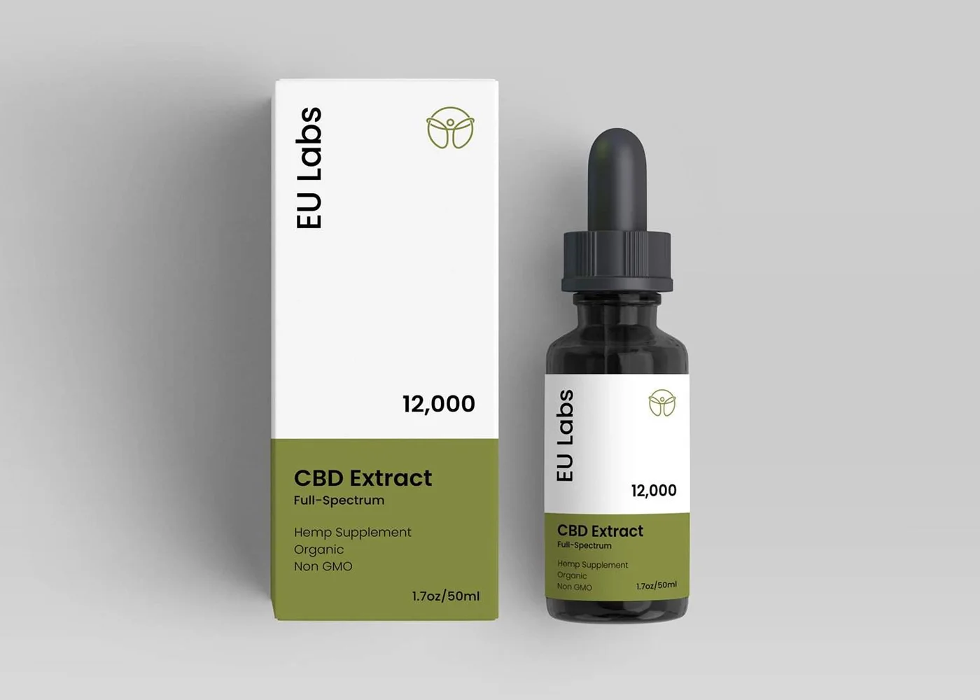 50ml bottle of full-spectrum CBD oil 12000mg in MCT carrier — CBD Oil Melbourne